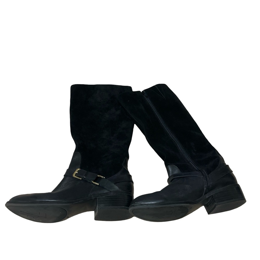 RALPH LAUREN Mila Black Leather Equestrian Boot size 7B  Black riding boots